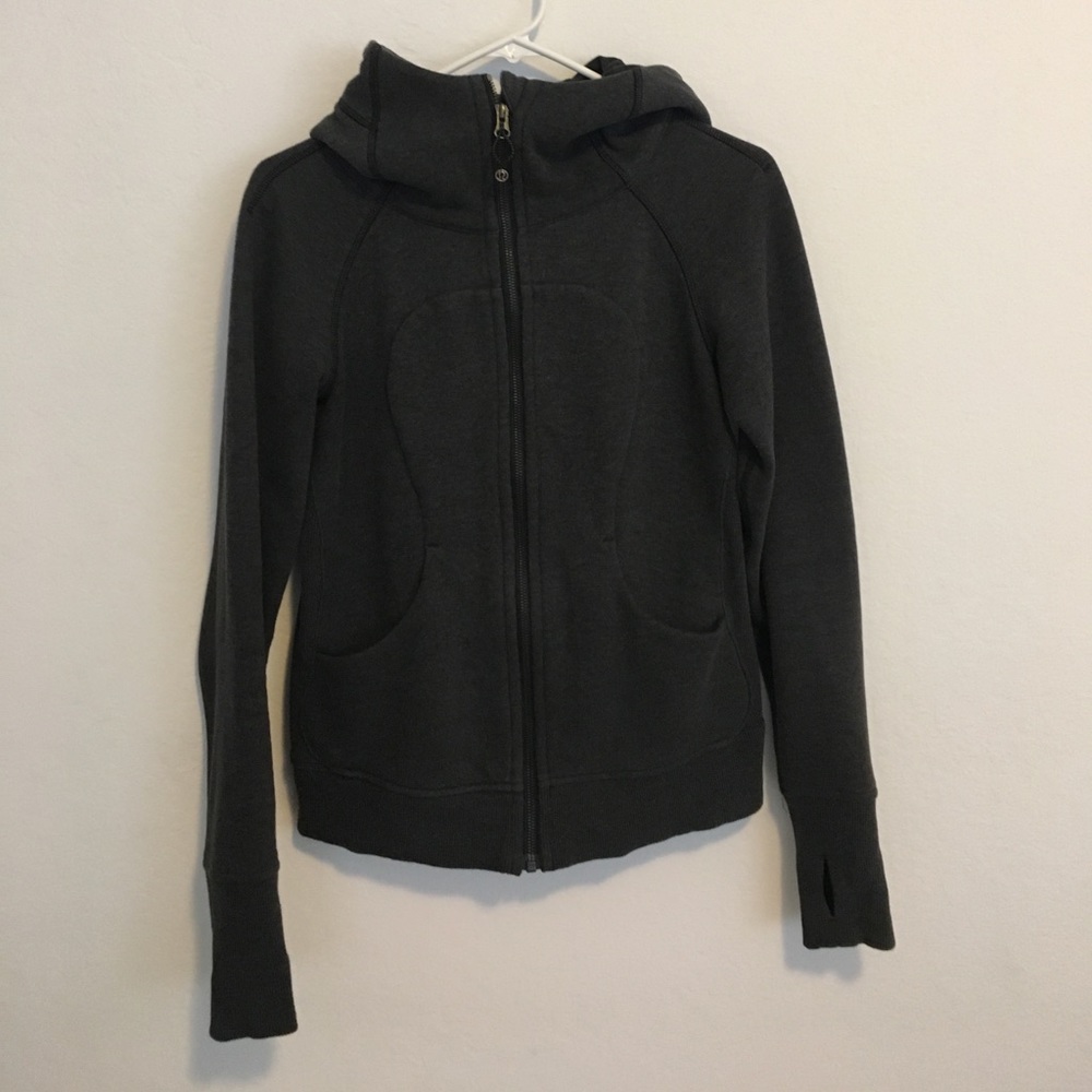 Grey lululemon scuba hoodie
